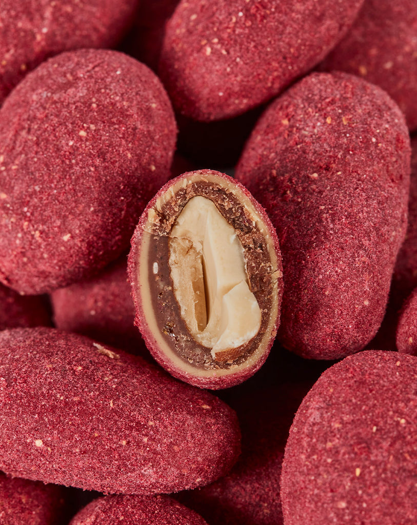 Raspberry Red - Dragerede mandler