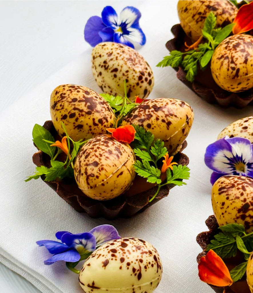 Chokolade opskrift med Quail Eggs